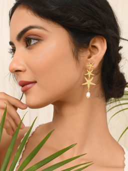 Voylla - Hawaii Starfish Dangler Earrings