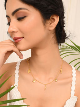 Voylla - Hawaii Tropical Multi-Charm Necklace