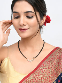 Voylla - Sparkling Elegance Beaded Zirconia Mangalsutra