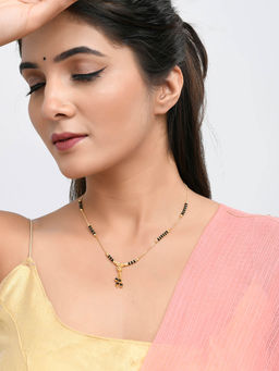 Voylla - Sparkling Elegance Cz Drop Beaded Mangalsutra