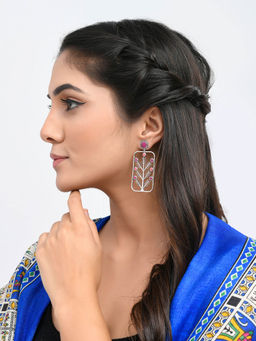 Voylla - Warli Phool Tumhe Bheja Hai Khat Mein Earrings