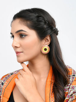 Voylla - Warli Phool Rahi Sarson Sakal Ban Earrings
