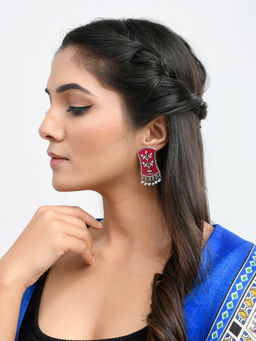 Voylla - Warli Patta Chinaaro Ka Earrings