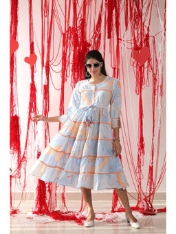 SADKE - Marble Essence Long Midi Dress