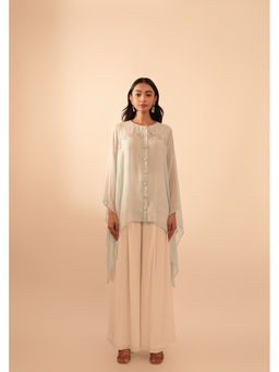 VANSHIKA AGARWAL LABEL - Blue Coral Top with Pant