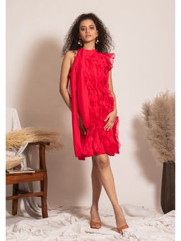 VANSHIKA AGARWAL LABEL - Red Maisie Dress