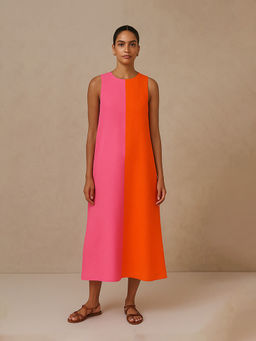 Backup Studio - Classic Orange A-Line Dress