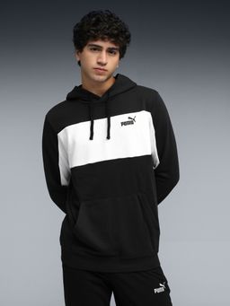 Puma - Men Black Essentials Block Men Regular Fit Classic Hoodie
