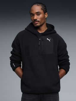 Puma - Men Black Tech Men Half-Zip Hoodie