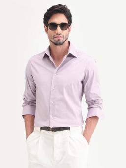 Rare Rabbit - Men Pink Cotton Blend Collar Neck Shirt