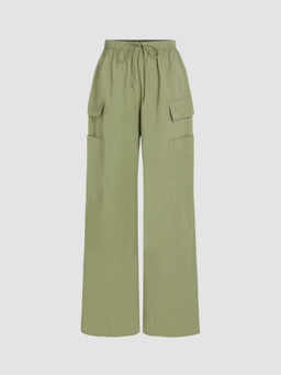 Cider - Cargo Knotted Pocket Wide Leg Trousers