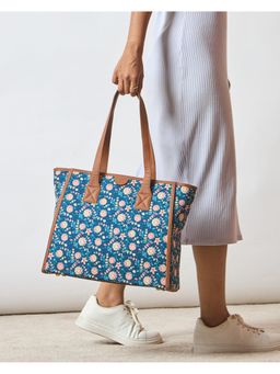 Chumbak - Blue Printed Tote Bag
