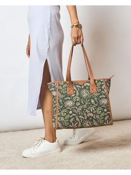 Chumbak - Green Printed Tote Bag