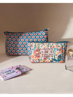 Chumbak - Multi-Color Printed Pouches (Pack Of 2)