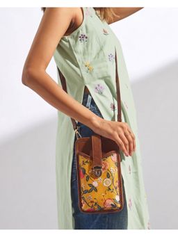 Chumbak - Yellow Printed Sling Bag