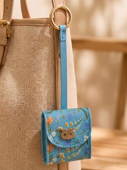 Chumbak - Blue Printed Air Pod Case Pouch