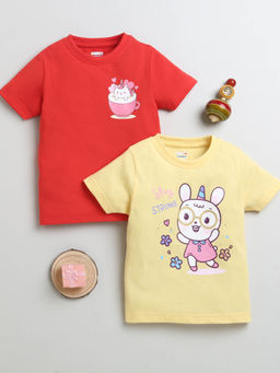 Bumzee - Multicolor Printed T-Shirts (Set of 2)