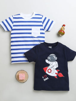 Bumzee - Multicolor Printed T-Shirts (Set of 2)