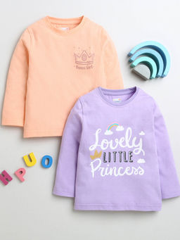 Bumzee - Multicolor Printed Full Sleeves T-Shirts (Set of 2)