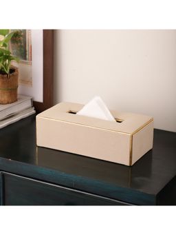 De Maison Decor - Slytherin Leather Tissue Box-Beige