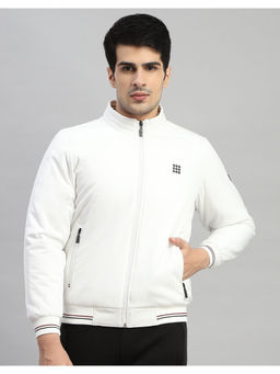 Rock.it - Mens White Solid Full Sleeve Jacket