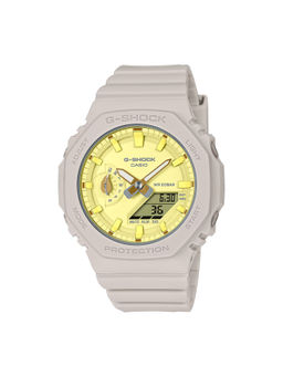 Casio - Women G-Shock Carbon Core Guard Yellow Dial Analog + Digital Watch - GMA-S2100NC-4ADR (M)