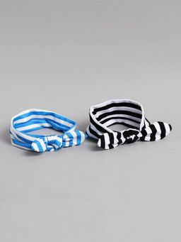 EL REGALO - Kids Girls Hairband Blue and Black (Set of 2)