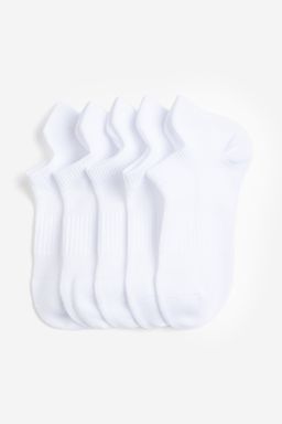 H&M - Boys White 5-Pack Sports Socks With Drymove