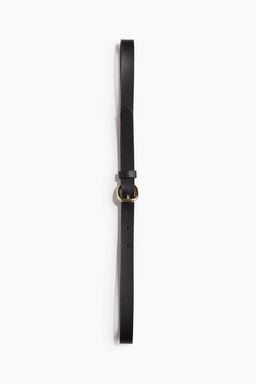 H&M - Women Black Narrow Leather Belt