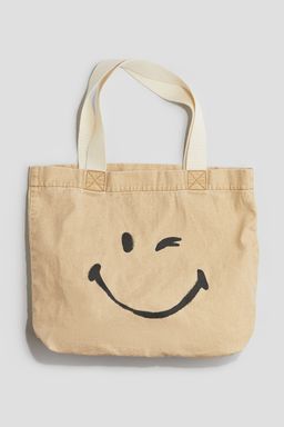 H&M - Girls Beige Canvas Shopper