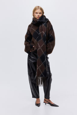 H&M - Women Brown Fringed Scarf
