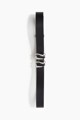 H&M - Women Black Metal-Detail Waist Belt