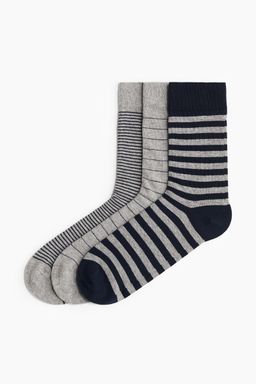 H&M - Men Grey 3-Pack Socks