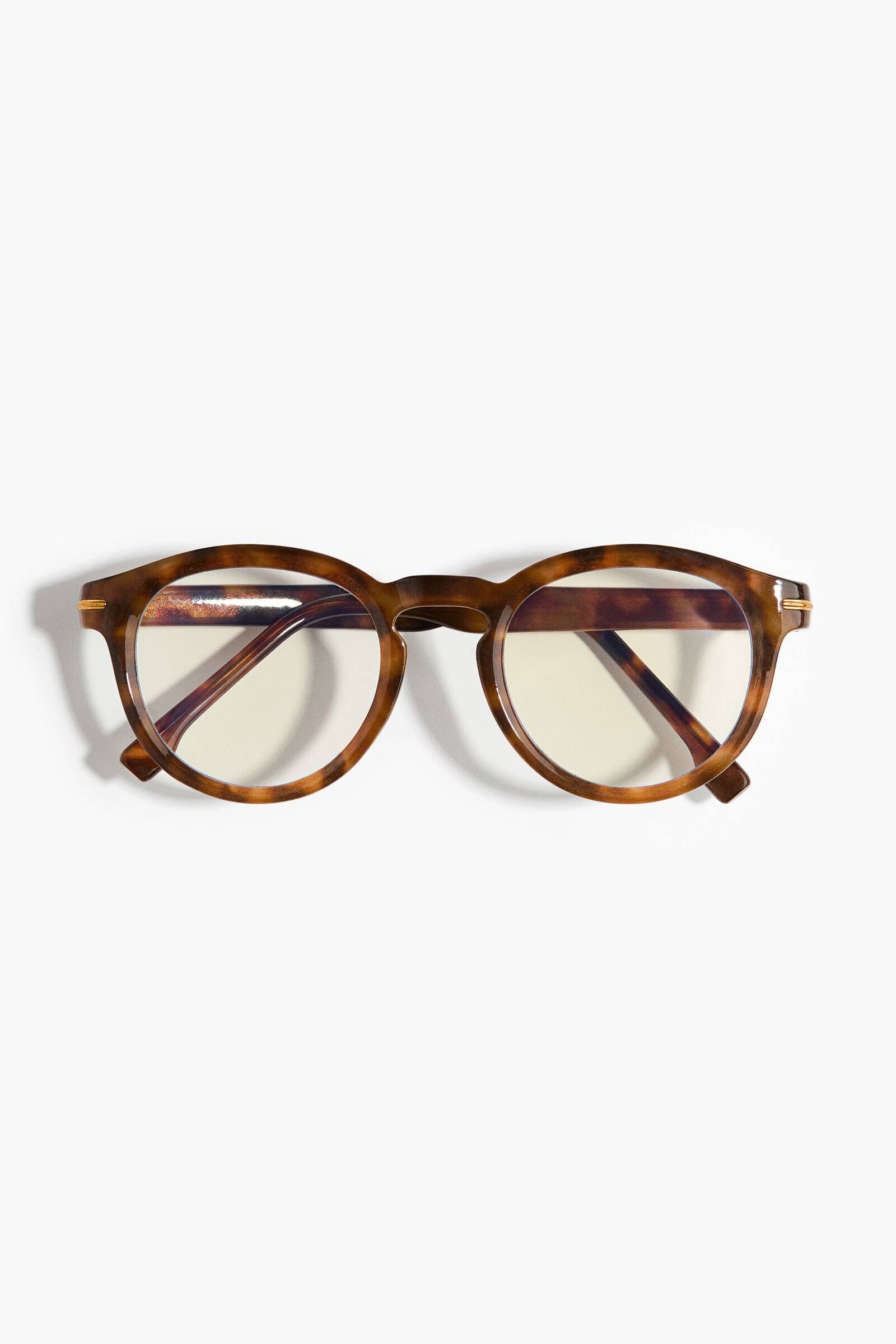 Men Beige Blue Light Glasses