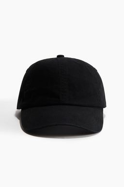 H&M - Women Black Cotton Twill Cap