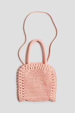 H&M - Girls Orange Straw Crossbody Bag