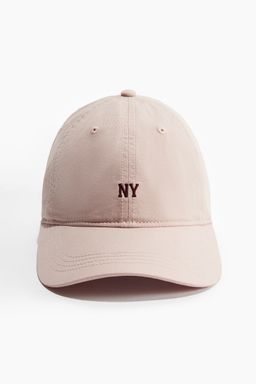 H&M - Women Pink Embroidery-Detail Twill Cap