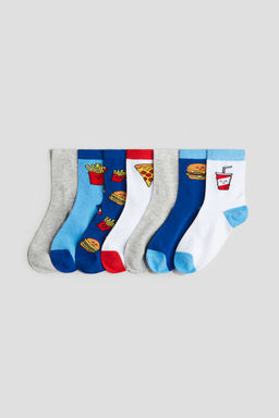 H&M - Boys White 7-Pack Socks