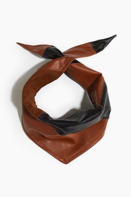 H&M - Women Brown Coated Triangle Scarf