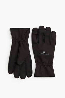 H&M - Men Black Fleece-Lined Gloves