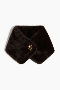 H&M - Women Brown Button-Detail Scarf