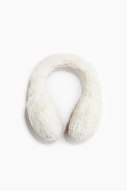 H&M - Women Beige Fluffy Earmuffs