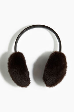 H&M - Women Brown Fluffy Earmuffs