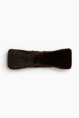 H&M - Women Brown Fluffy Headband