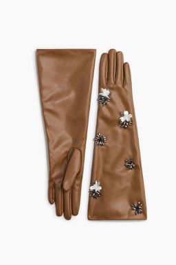 H&M - Women Brown Appliqued Gloves