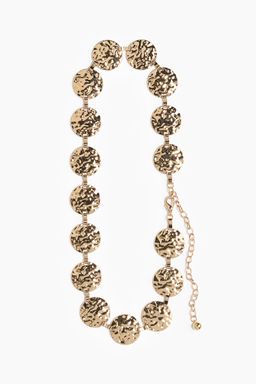 H&M - Women Gold Metal-Disc Waist Belt