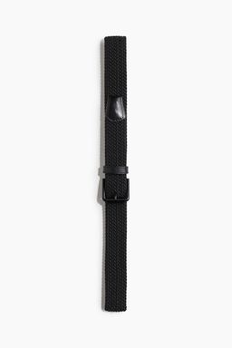 H&M - Men Black Elasticated Fabric Belt