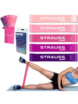 Strauss - Silicone Resistance Loop Bands Multi-Color (Pack of 5)