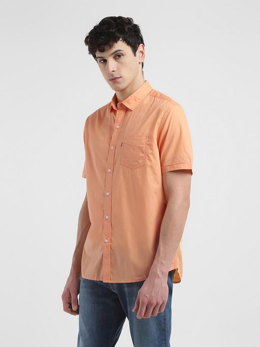 green emerald velvet dress Crocodile Mens Slim Fit Formal Seasonal FS Shirt Peach Pearl