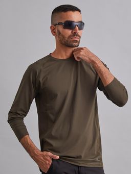 MountMiller - Men's Solid Full Sleeve Ripstop Tactical T-Shirt | Anti-Odor | Moisture-Wicking | UV Protective